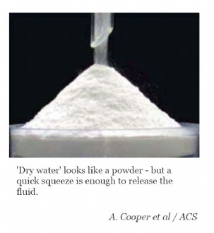 Chế tạo thành công “Nước khô”