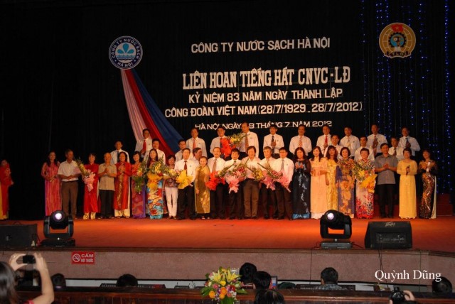 Liên hoan Tiếng hát công nhân viên chức lao động Công ty NSHN năm 2012